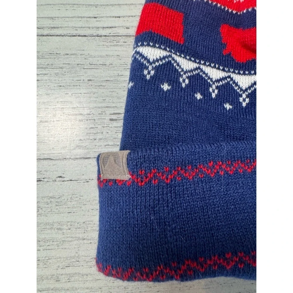 NEW Cirque‎ Montana Blue-Red-White Grand Beanie Soft Knit Cap Unisex One Size